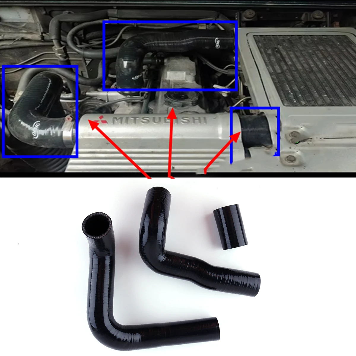 3pcs 4ply For Mitsubishi Pajero 2 MK2 W20 V26 4M40 2.8 TD Shogun LWB Intercooler Hoses Silicone Tubes Kit Pipes
3pcs 4ply For Mitsubishi Pajero 2 MK2 W20 V26 4M40 2.8 TD Shogun LWB Intercooler Hoses Silicone Tubes Kit Pipes