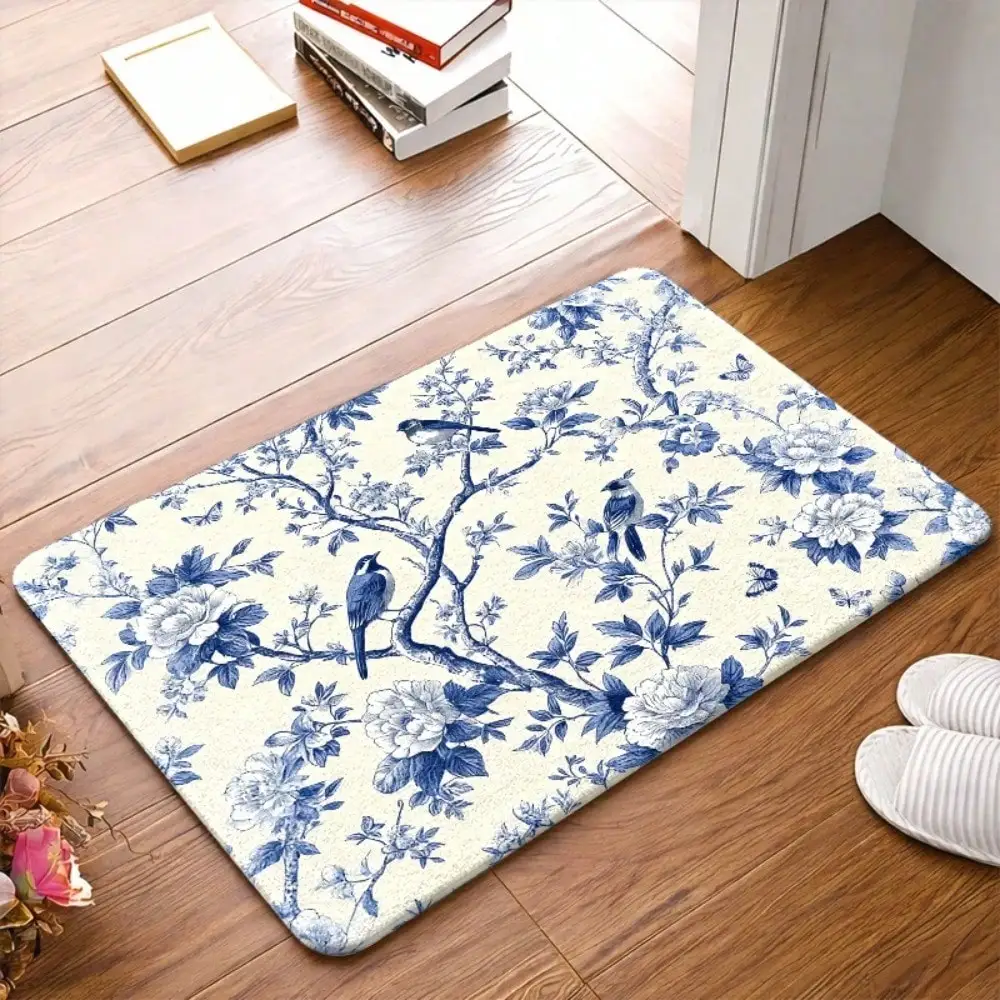 1pc French Blue-White felt floor mat& Bird Flannel Mat | Non-Slip Rubber Base, Durable, & Machine-Washable, Versatile
1pc French Blue-White felt floor mat& Bird Flannel Mat | Non-Slip Rubber Base, Durable, & Machine-Washable, Versatile