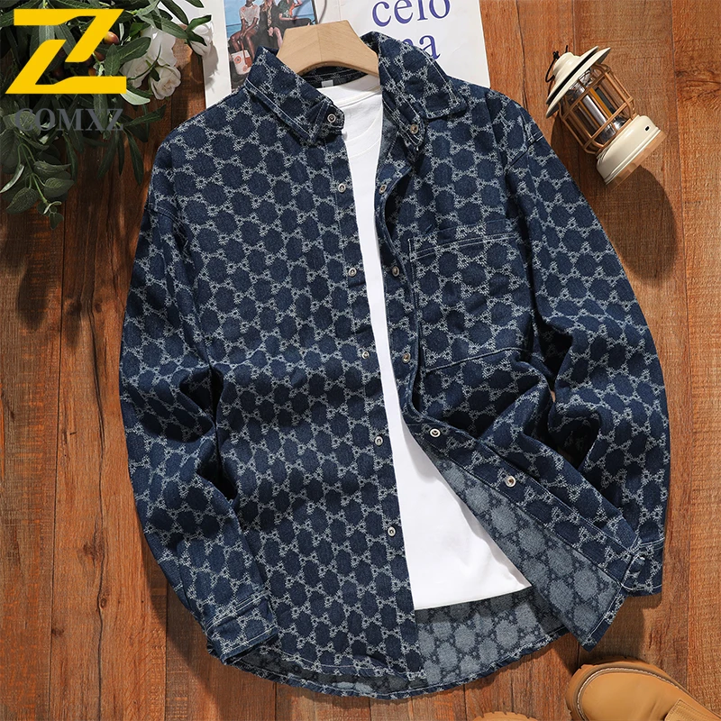 Fashion Lapel Denim Long Sleeve Shirt For Men Trendy Casual Loose Tops New Spring Autumn Outerwear Stylish Male Blouse
Fashion Lapel Denim Long Sleeve Shirt For Men Trendy Casual Loose Tops New Spring Autumn Outerwear Stylish Male Blouse