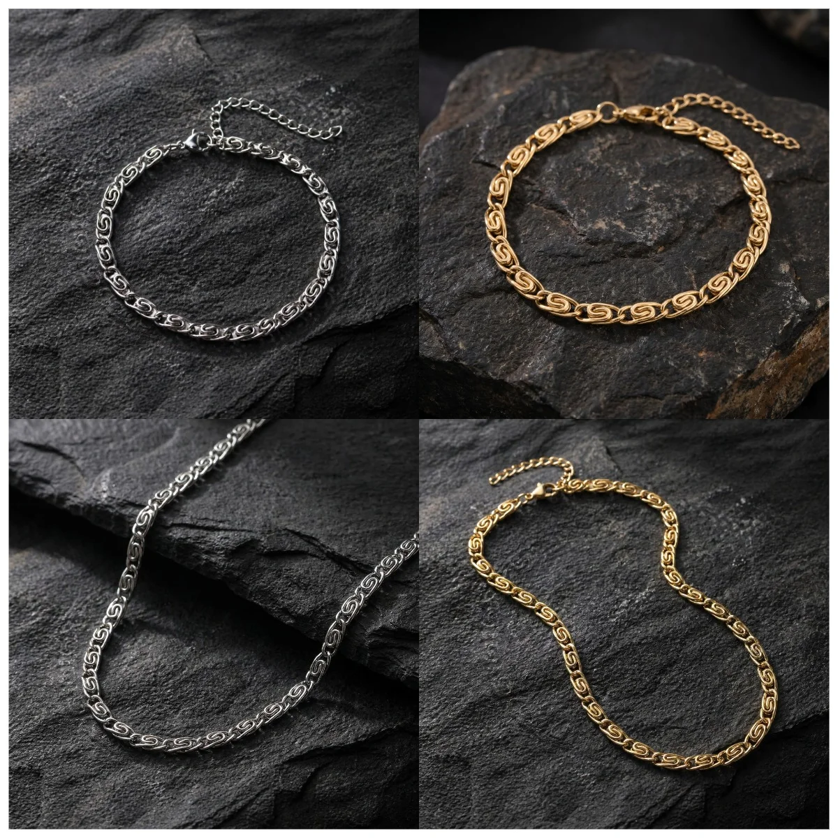 316L Stainless Steel Geometric Symbol Necklace 58cm, Non-Tarnish Minimalist Cross Pendant, Waterproof Hip Hop Jewelry Gold Steel
316L Stainless Steel Geometric Symbol Necklace 58cm, Non-Tarnish Minimalist Cross Pendant, Waterproof Hip Hop Jewelry Gold Steel