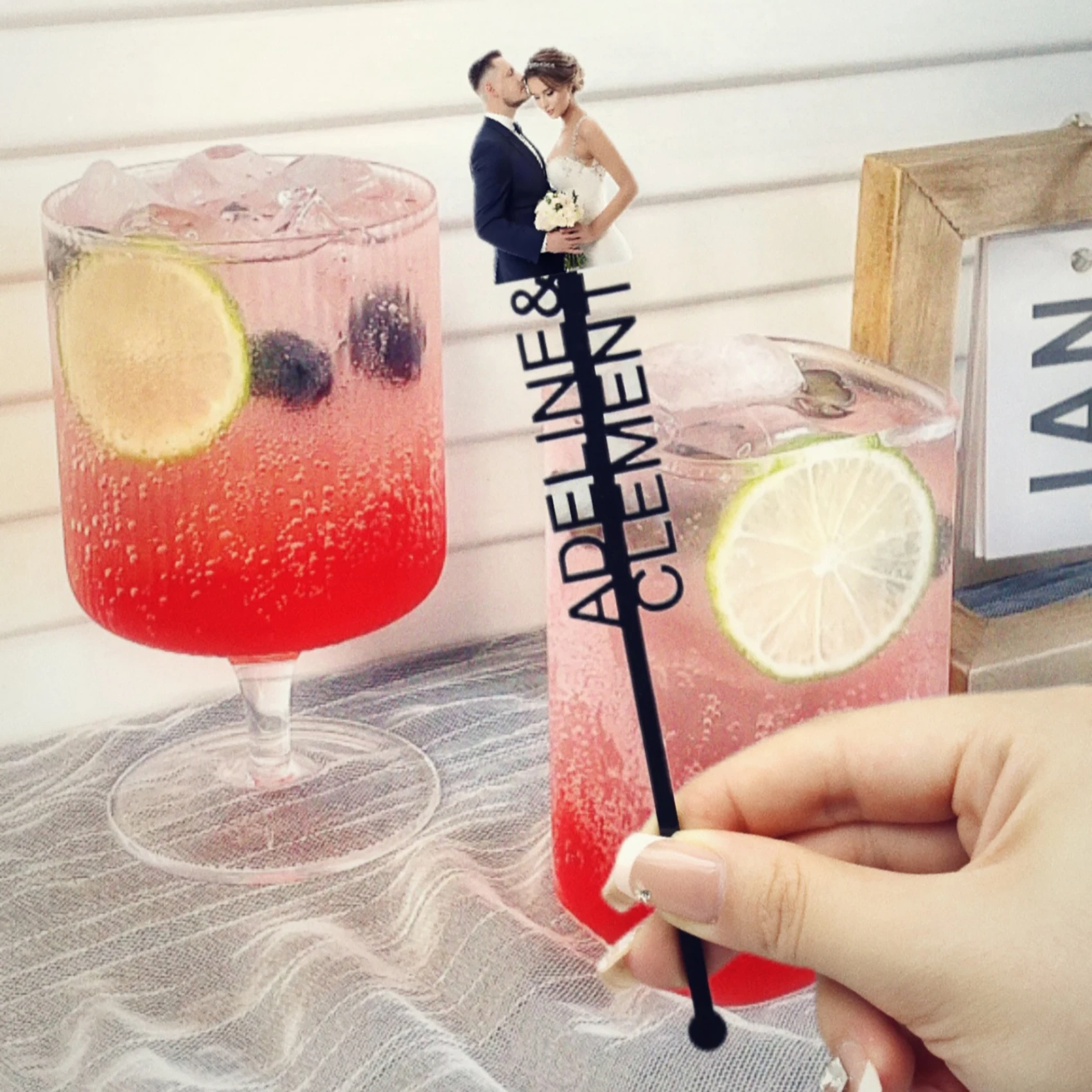 Photo & Text Customized Drink Stirrer Wedding Table Decor Acrylic Party Drink Stirrer Personalized Cocktail Stirrer
Photo & Text Customized Drink Stirrer Wedding Table Decor Acrylic Party Drink Stirrer Personalized Cocktail Stirrer