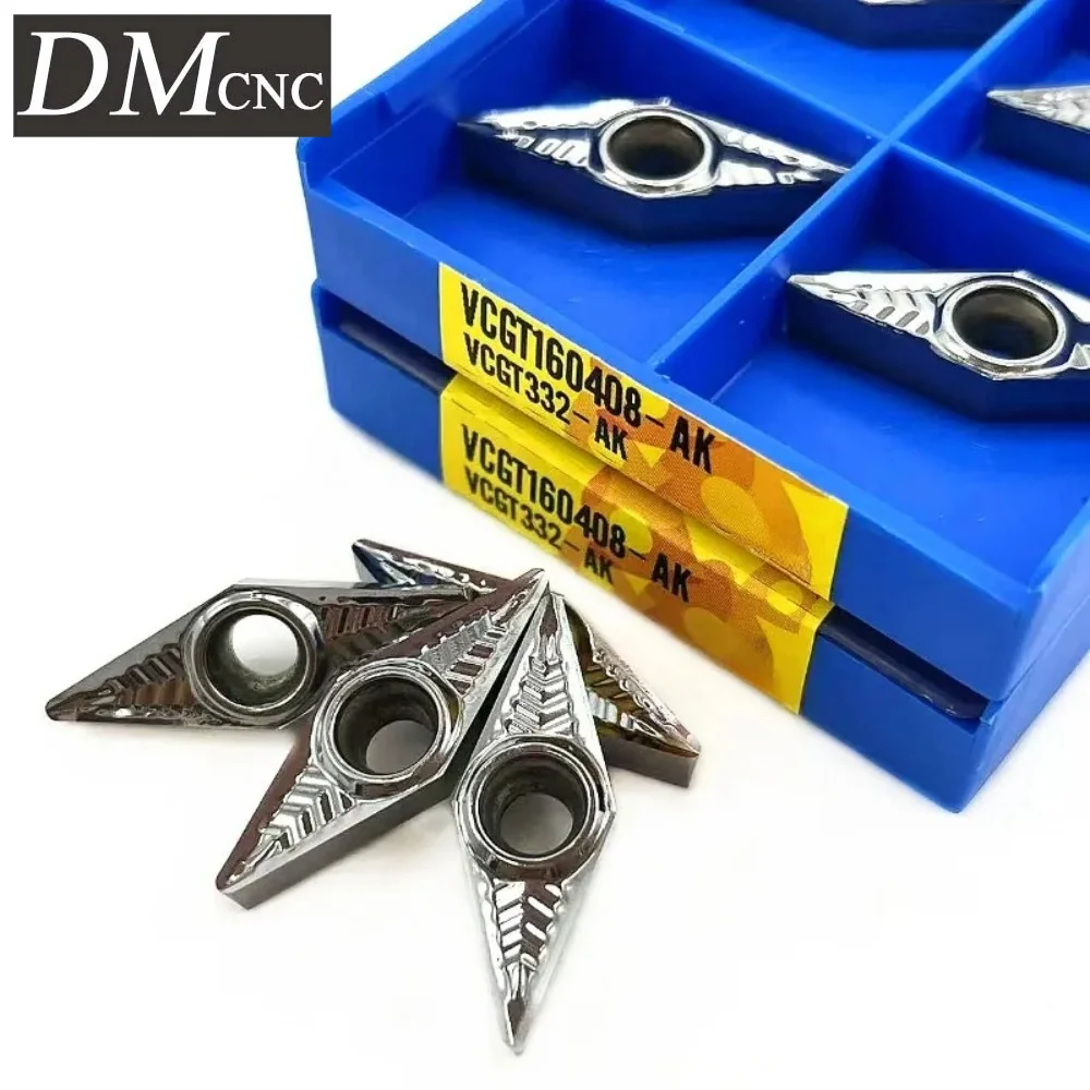 10/50/100 pcs VCGT110402/04/08-AK ZM01 Turning insert For cemented carbide aluminum
10/50/100 pcs VCGT110402/04/08-AK ZM01 Turning insert For cemented carbide aluminum