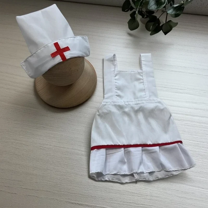 Infants Nurse Hat Cosplay Set Newborn Photography Outfits White Nurse Hat Nurse Skirt and Stethoscope Baby Girl Photos Props
Infants Nurse Hat Cosplay Set Newborn Photography Outfits White Nurse Hat Nurse Skirt and Stethoscope Baby Girl Photos Props