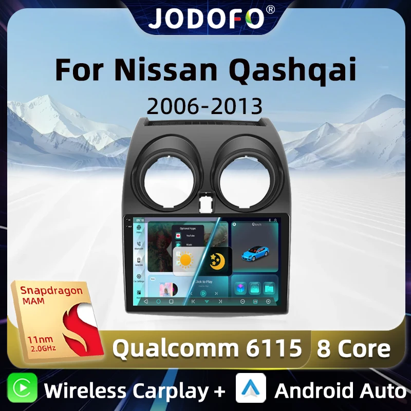 JODOFO Android 13 Qualcomm Car Stereo For Nissan Qashqai J10 2006-2013 Wireless CarPlay Auto 4G GPS Radio Car Multimedia Player
JODOFO Android 13 Qualcomm Car Stereo For Nissan Qashqai J10 2006-2013 Wireless CarPlay Auto 4G GPS Radio Car Multimedia Player