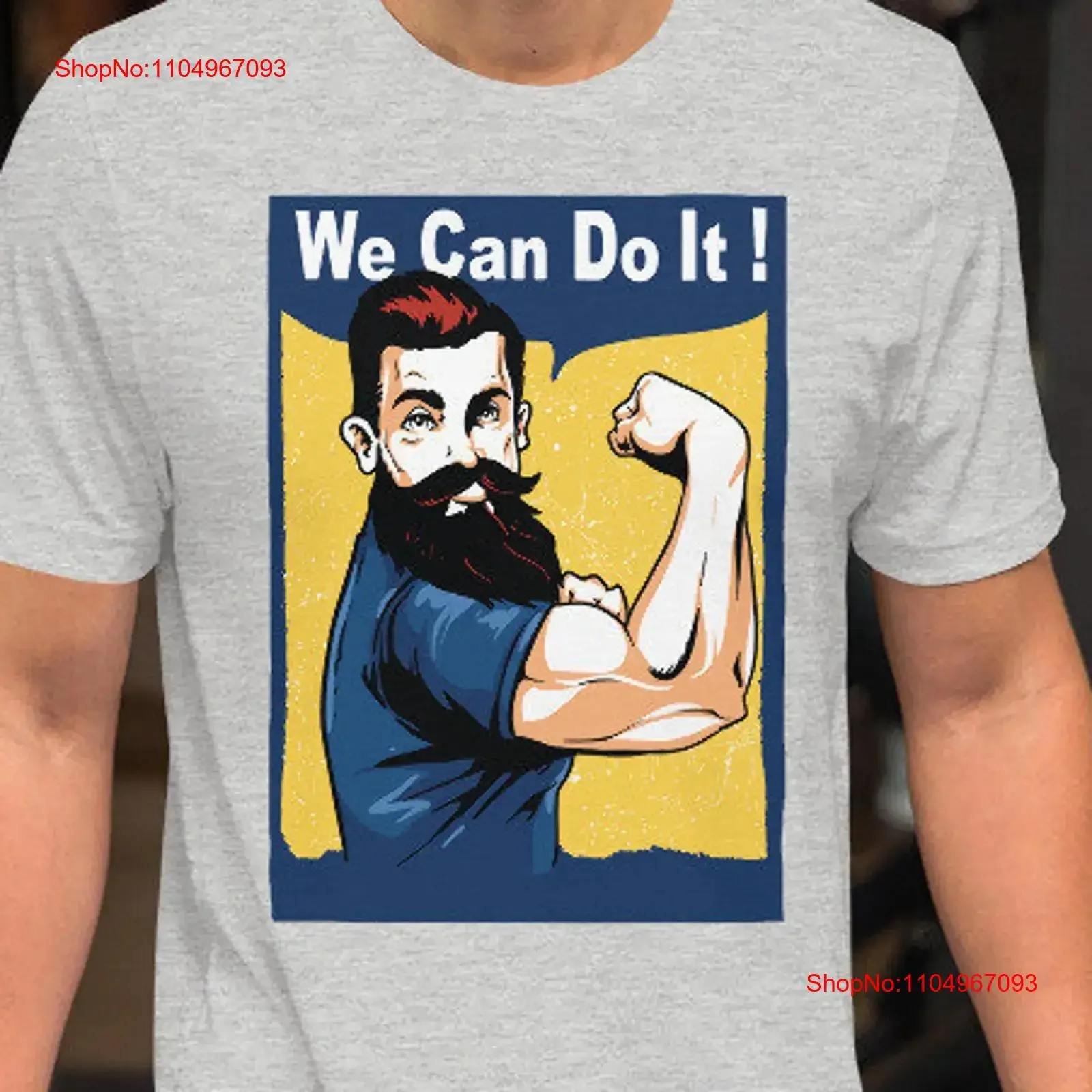 We Can Do It T shirt Eco Friendly Hipster Inspirational quote Man with beard Cartoonish vintage Washed Unisex Stylish Casual
We Can Do It T shirt Eco Friendly Hipster Inspirational quote Man with beard Cartoonish vintage Washed Unisex Stylish Casual