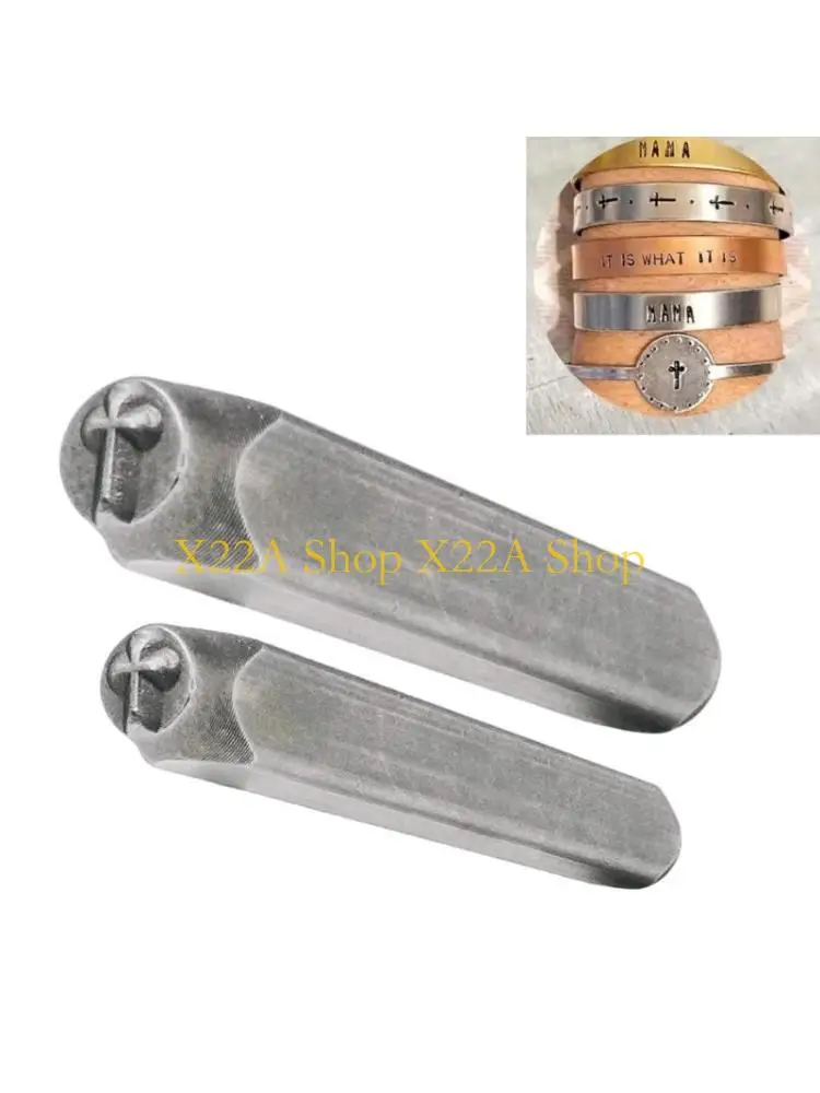 Unique 2 Pieces Crosses Shaped Sturdy Steel Stamp Set Accessory for Jewelry Making and Crafting with 3MM Steel Punches
Unique 2 Pieces Crosses Shaped Sturdy Steel Stamp Set Accessory for Jewelry Making and Crafting with 3MM Steel Punches