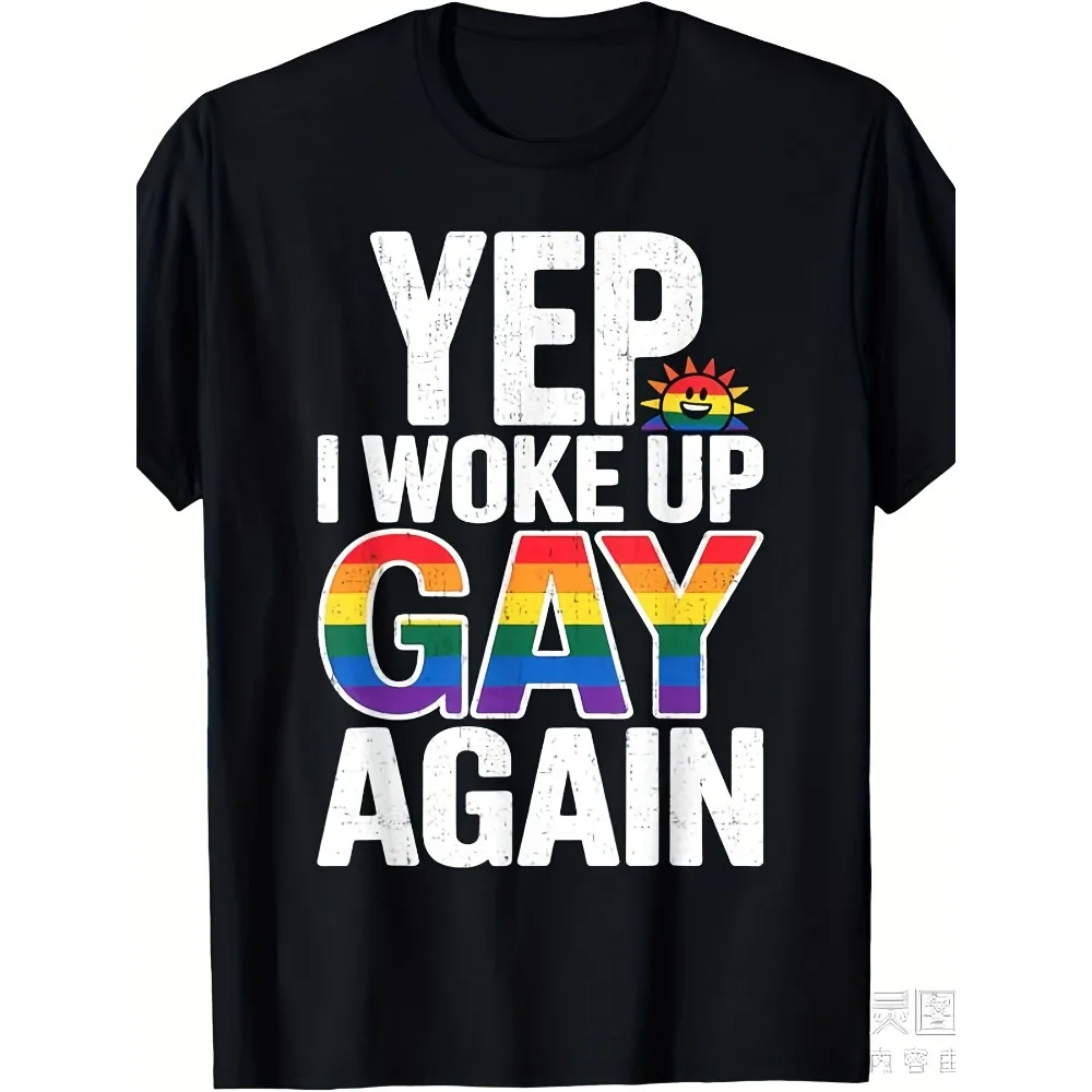 Yep I Woke Up Gay Again Funny LGBTQ Pride Rainbow Graphic T-Shirt - Unisex 220gsm Heavyweight Retro Vintage-Inspired Statement Tee with Rainbow Flag Colors & Lettering for Men & Women - Year-Round Casual Wear for Pride Events & Everyday Outfits
Yep I Woke Up Gay Again Funny LGBTQ Pride Rainbow Graphic T-Shirt - Unisex 220gsm Heavyweight Retro Vintage-Inspired Statement Tee with Rainbow Flag Colors & Lettering for Men & Women - Year-Round Casual Wear for Pride Events & Everyday Outfits