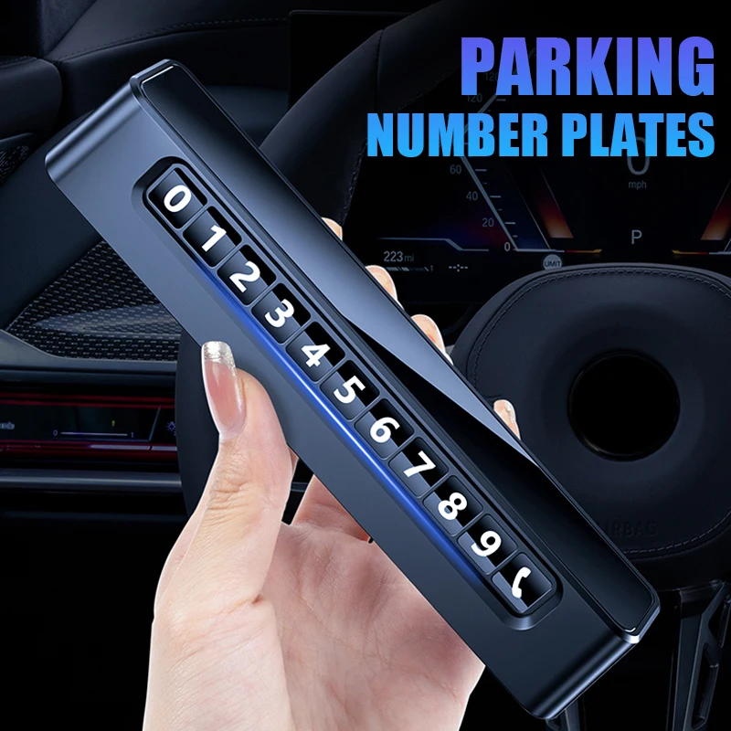 Universal Metal Phone Number Car Temporary Parking Card Fashion Park Stop Plate Auto Interior Accessories
Universal Metal Phone Number Car Temporary Parking Card Fashion Park Stop Plate Auto Interior Accessories