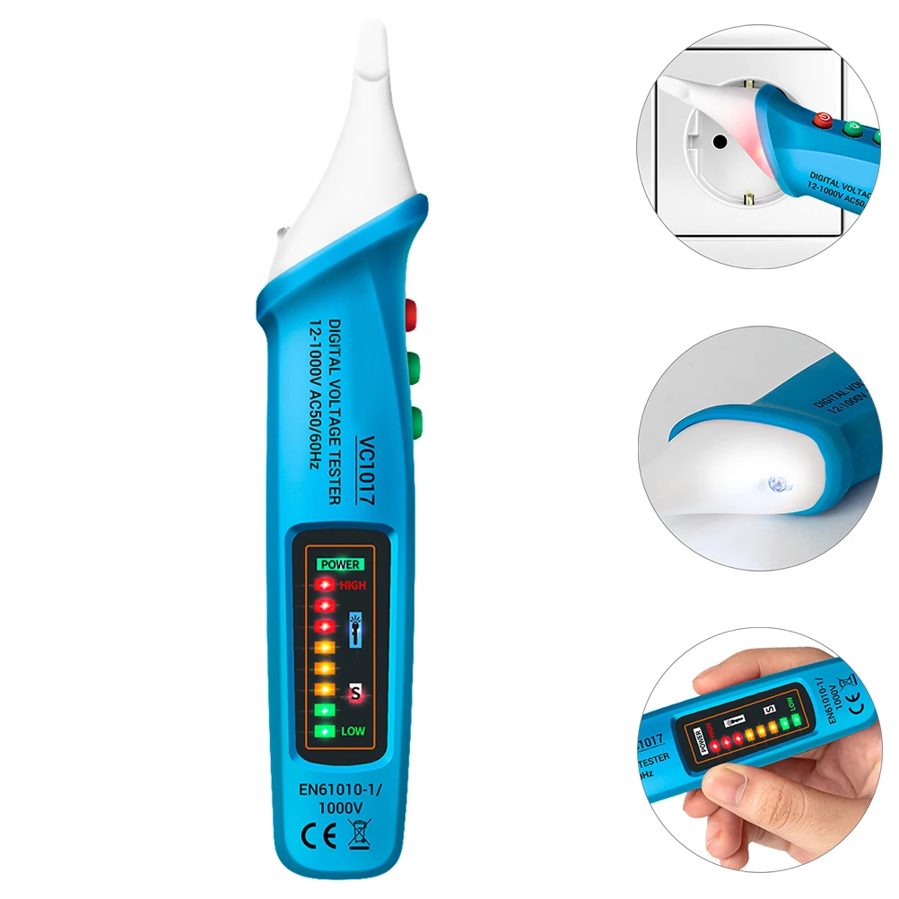 【】Non-Contact Voltage Tester Pen 12V-250V Electric Flashlight Compact Circuit Locator For Electricians Home Use
【】Non-Contact Voltage Tester Pen 12V-250V Electric Flashlight Compact Circuit Locator For Electricians Home Use