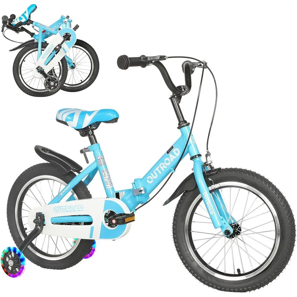 Adjustable 14/16/18 Inch Kids' Bike with Training Wheels, Lights, and Dual Handbrakes for Ages 3-9
Adjustable 14/16/18 Inch Kids' Bike with Training Wheels, Lights, and Dual Handbrakes for Ages 3-9