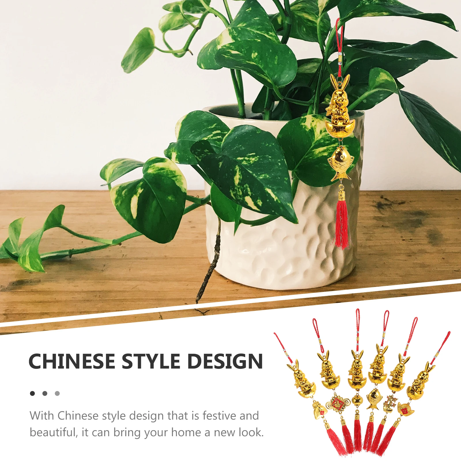 6 Pcs Rabbit Big Hanging Decoration Chinese Style Zodiac Animal Ornaments for Tree Golden Year
6 Pcs Rabbit Big Hanging Decoration Chinese Style Zodiac Animal Ornaments for Tree Golden Year