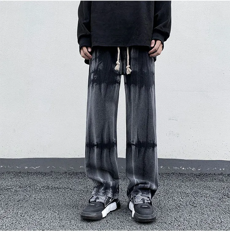2024 Spring Autumn Vintage Men's Baggy Denim Trousers Male Streetwear Loose Straight Pants Men Tie-dyed Gradient Jeans F151
2024 Spring Autumn Vintage Men's Baggy Denim Trousers Male Streetwear Loose Straight Pants Men Tie-dyed Gradient Jeans F151