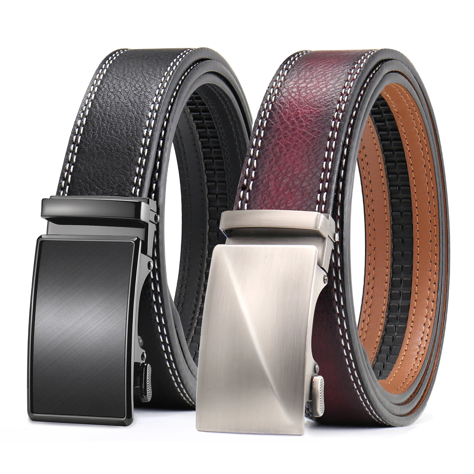 2 Pack Men's Ratchet Belt, Click Faux Leather Belts, 1 3/8'' wide Idea For Gift
2 Pack Men's Ratchet Belt, Click Faux Leather Belts, 1 3/8'' wide Idea For Gift