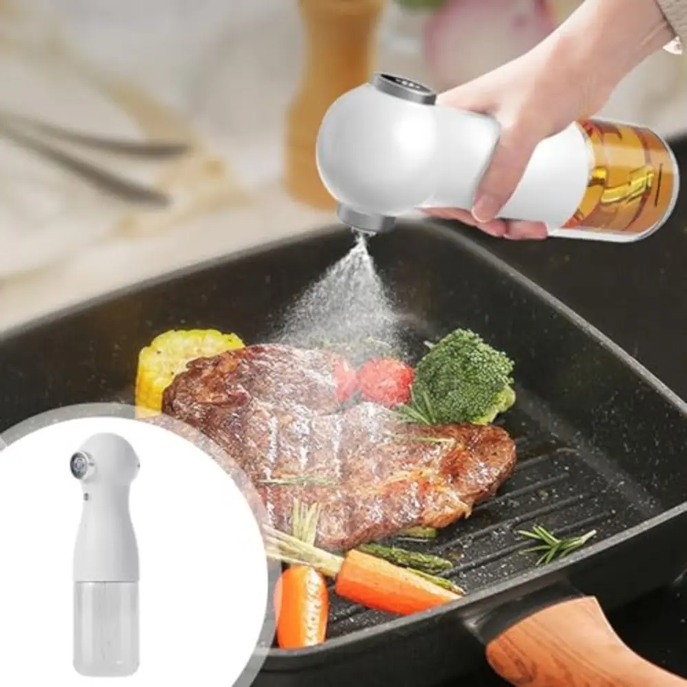 2 in 1 Electric Olive Oil Sprayer USB Reusable Electric Oil Sprayer 200ml Adjustable Misting Range Glass Oil Dispenser
2 in 1 Electric Olive Oil Sprayer USB Reusable Electric Oil Sprayer 200ml Adjustable Misting Range Glass Oil Dispenser