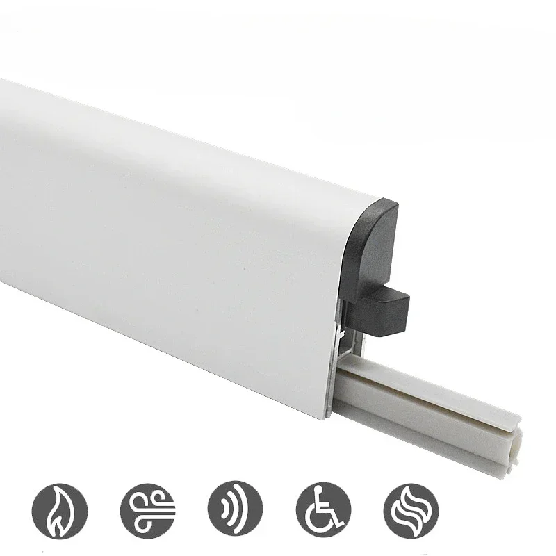 Baimi surface mounted external hanging door bottom automatic lifting sealing strip Hotel door bottom sound insulationand dust
Baimi surface mounted external hanging door bottom automatic lifting sealing strip Hotel door bottom sound insulationand dust