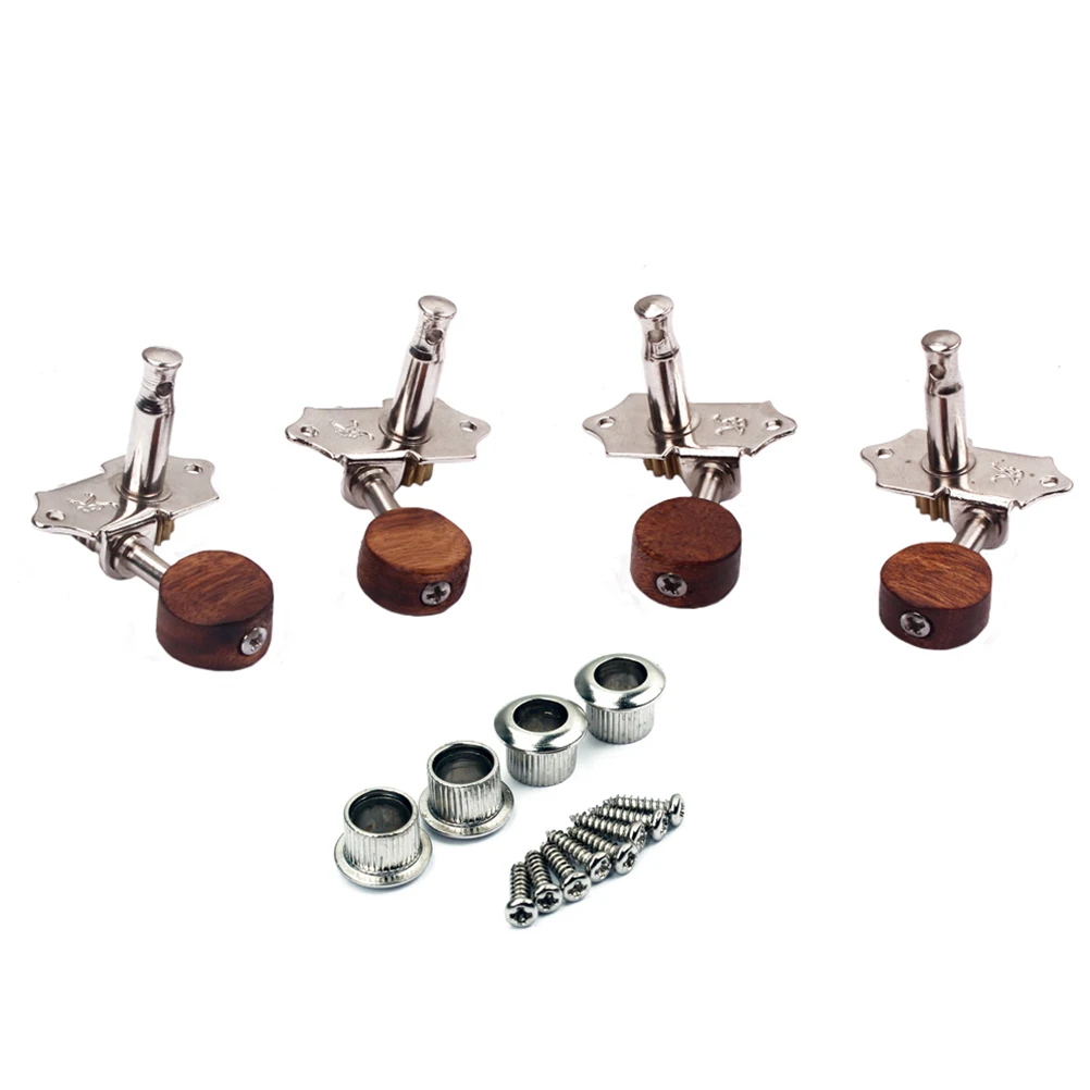 Guitar Machine Heads 2R2L Tuning Pegs Tuners Wooden Handle Durable Metal Body Electric Guitar Bass Replacement
Guitar Machine Heads 2R2L Tuning Pegs Tuners Wooden Handle Durable Metal Body Electric Guitar Bass Replacement