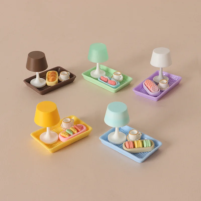 Dollhouse Mini Afternoon Tea Tray with Lamp,Dessert&Cup Set,Simulation Pastry Accessory for Dollhouse Living Room& Diorama Scene
Dollhouse Mini Afternoon Tea Tray with Lamp,Dessert&Cup Set,Simulation Pastry Accessory for Dollhouse Living Room& Diorama Scene