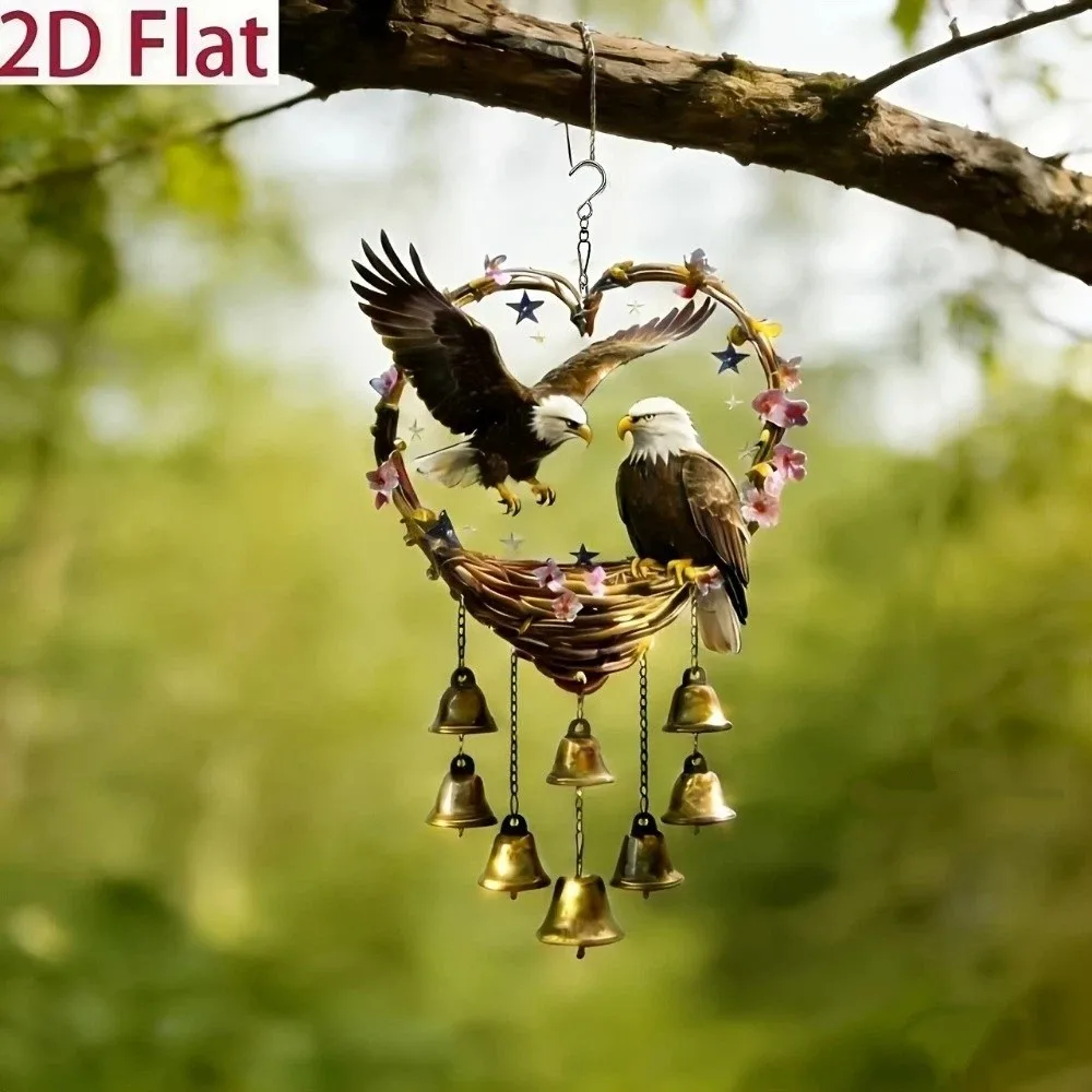 Garden Decoration Acrylic Wind Chime with Bells Goose Eagle Bird Hanging Pendant Ornaments Duck Decorative Chain Garden
Garden Decoration Acrylic Wind Chime with Bells Goose Eagle Bird Hanging Pendant Ornaments Duck Decorative Chain Garden