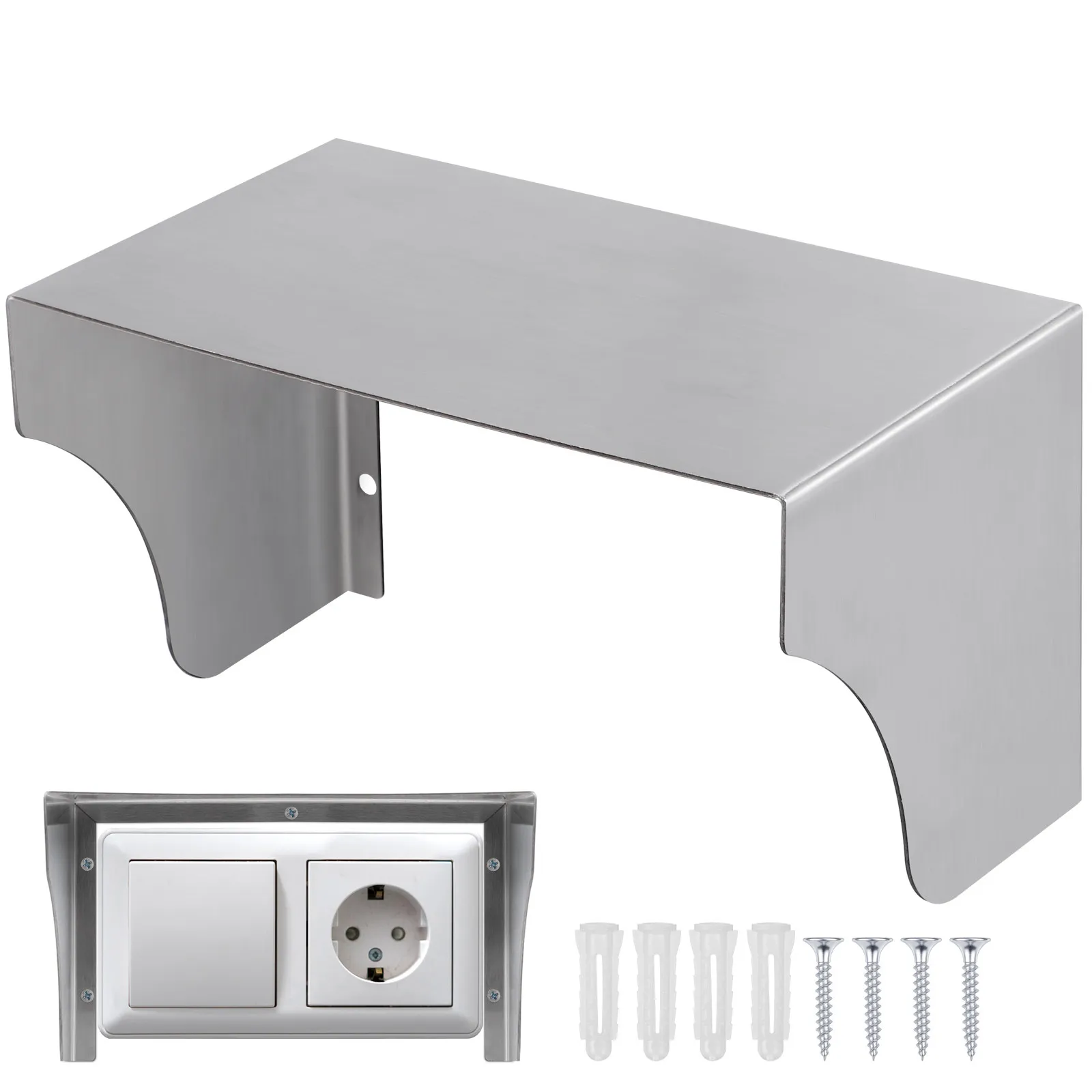 Stainless Steel Doorbell Cover Splashproof Box Outdoor Waterproof Protective Cover Anti-Rain Outdoor Doorbell Shield Protector
Stainless Steel Doorbell Cover Splashproof Box Outdoor Waterproof Protective Cover Anti-Rain Outdoor Doorbell Shield Protector