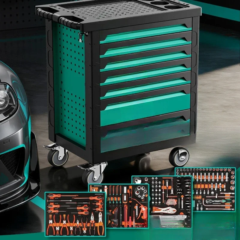 Auto repair tool car set, full set of maintenance multi-functional workshop, mobile tool box car parts
Auto repair tool car set, full set of maintenance multi-functional workshop, mobile tool box car parts