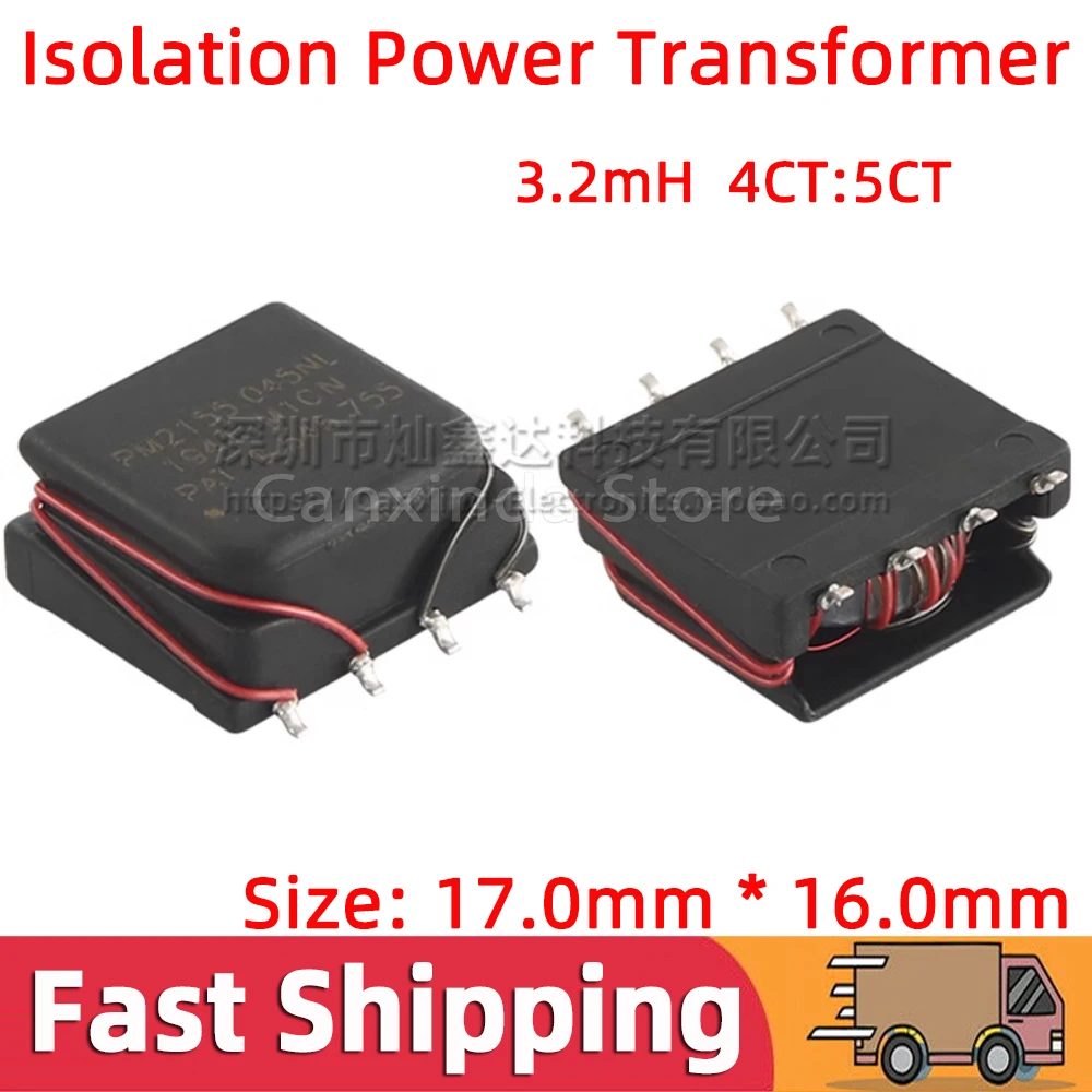 2pcs SMD PM2155.045NL Isolated Signal Isolation Pulsing Transformer Turns Ratio 4CT:5CT 3.2mH 3200uH Power Transformer
2pcs SMD PM2155.045NL Isolated Signal Isolation Pulsing Transformer Turns Ratio 4CT:5CT 3.2mH 3200uH Power Transformer