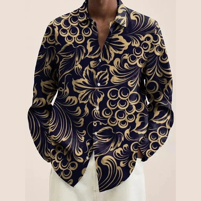 New Men's Autumn Plant Leaves Natural 3D Printed Shirt Long Sleeve Lapel Shirt Business Casual Vacation Outdoor Top Shirt Gift
New Men's Autumn Plant Leaves Natural 3D Printed Shirt Long Sleeve Lapel Shirt Business Casual Vacation Outdoor Top Shirt Gift