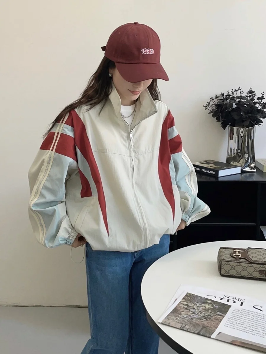 Women's Stand Collar Summer New Faion Breathable Thin Sun Protection Jaet Outerwear Zipper Closure Long Sve Loose Fit 
Women's Stand Collar Summer New Faion Breathable Thin Sun Protection Jaet Outerwear Zipper Closure Long Sve Loose Fit