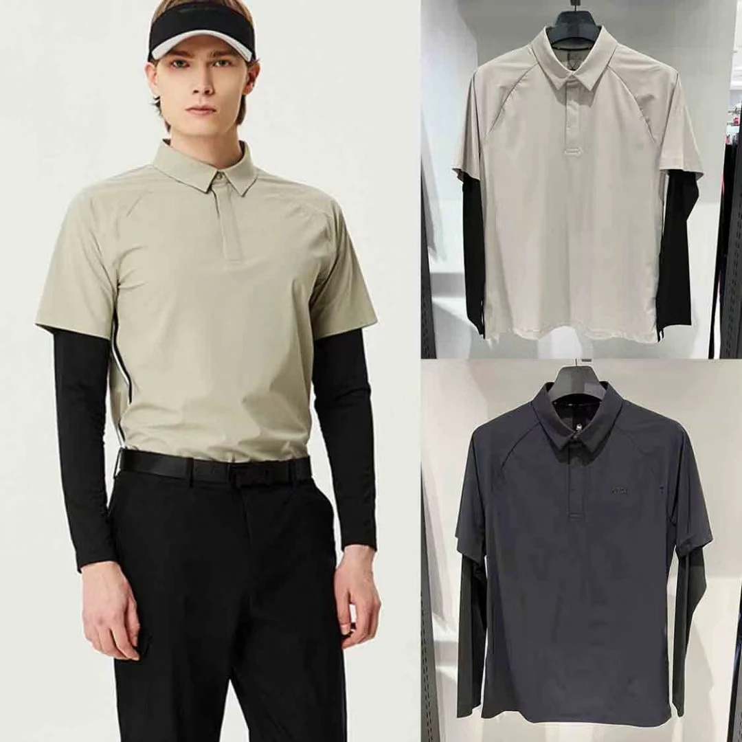 Summer 2025 Golf Men's Clothing Quick Dry Stretch Fake Two Tops Fashion Trend Versatile Casual Long Sleeves Golf Shirt
Summer 2025 Golf Men's Clothing Quick Dry Stretch Fake Two Tops Fashion Trend Versatile Casual Long Sleeves Golf Shirt