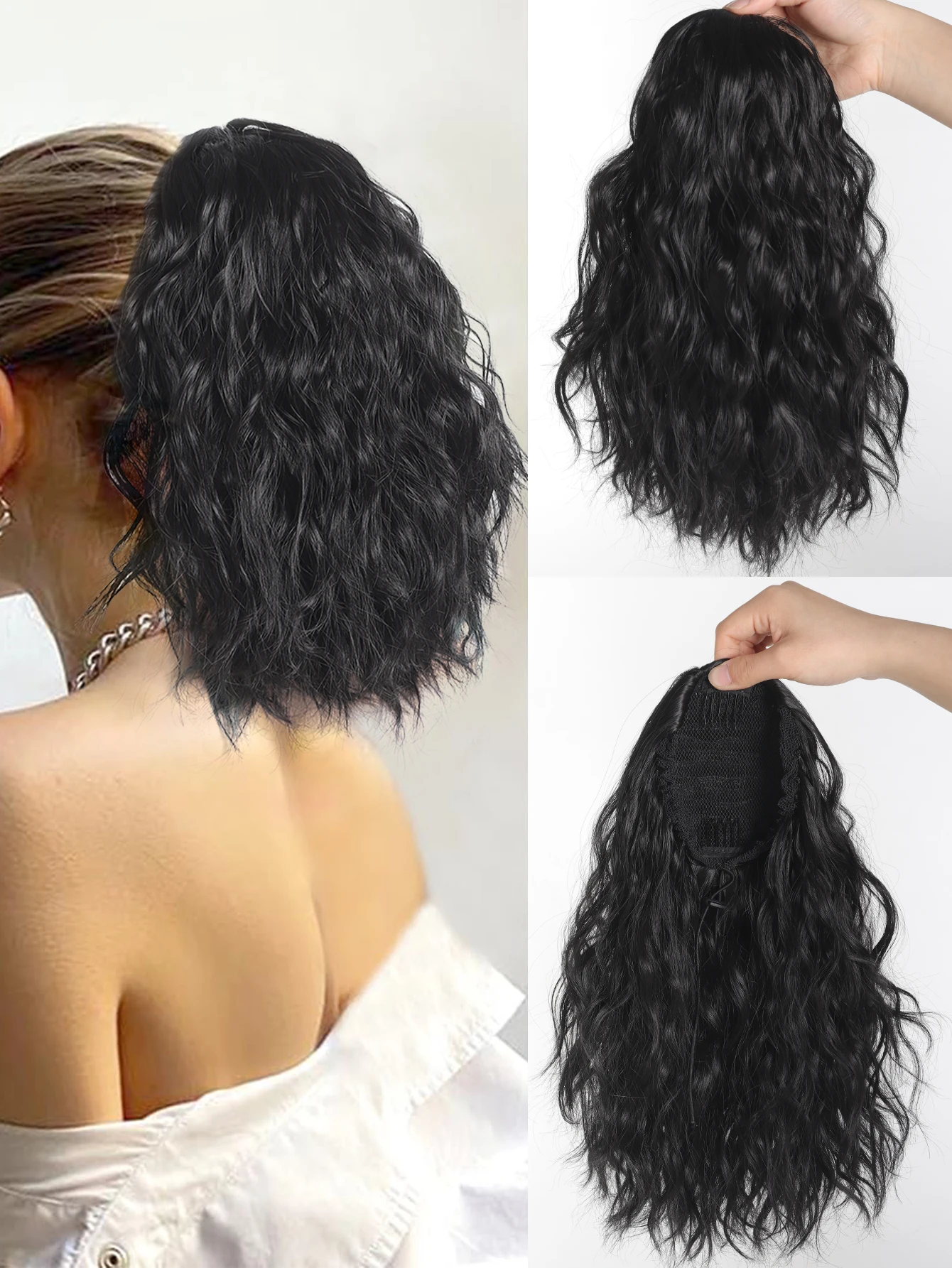 Synthetic Drawstring Ponytail Extension 14 Inch water ripple Fake Ponytail Hair Extensions Short Hair Pieces for Women
Synthetic Drawstring Ponytail Extension 14 Inch water ripple Fake Ponytail Hair Extensions Short Hair Pieces for Women