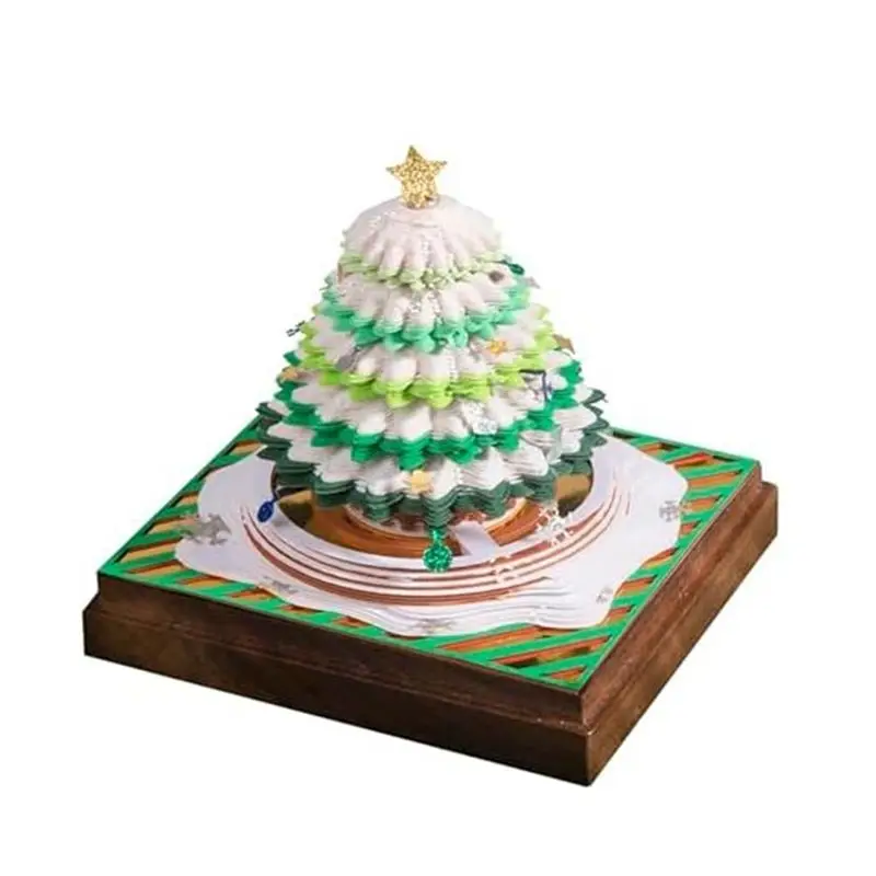 A24F-3D Paper Sculpture Art Notepad, Christmas 3D Calendar Note Paper Note Art Pad, Tear-Off Calendar Sculpture
A24F-3D Paper Sculpture Art Notepad, Christmas 3D Calendar Note Paper Note Art Pad, Tear-Off Calendar Sculpture