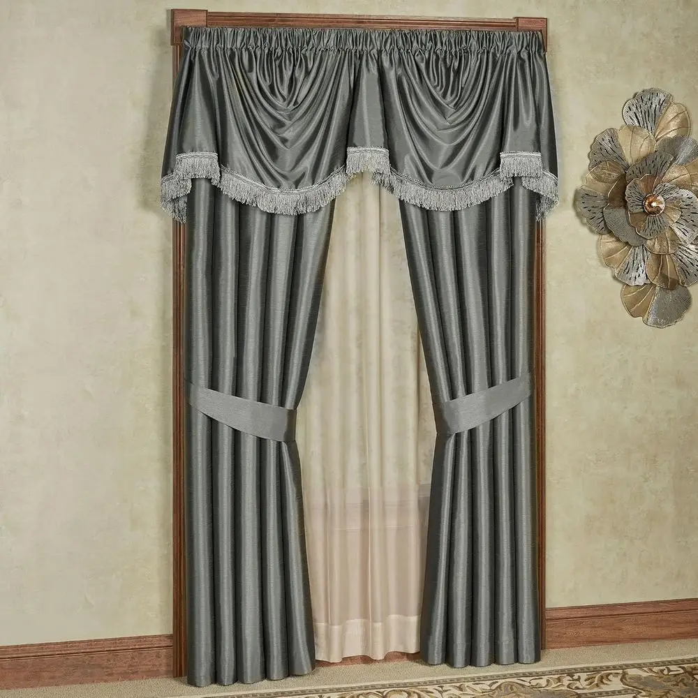 Chamberly Luxury Window Treaent | k Gray | Polyester aux Silk | Energy Saving, Noise Reducing, Room kening | 3 Piece Set 84L Win
Chamberly Luxury Window Treaent | k Gray | Polyester aux Silk | Energy Saving, Noise Reducing, Room kening | 3 Piece Set 84L Win
