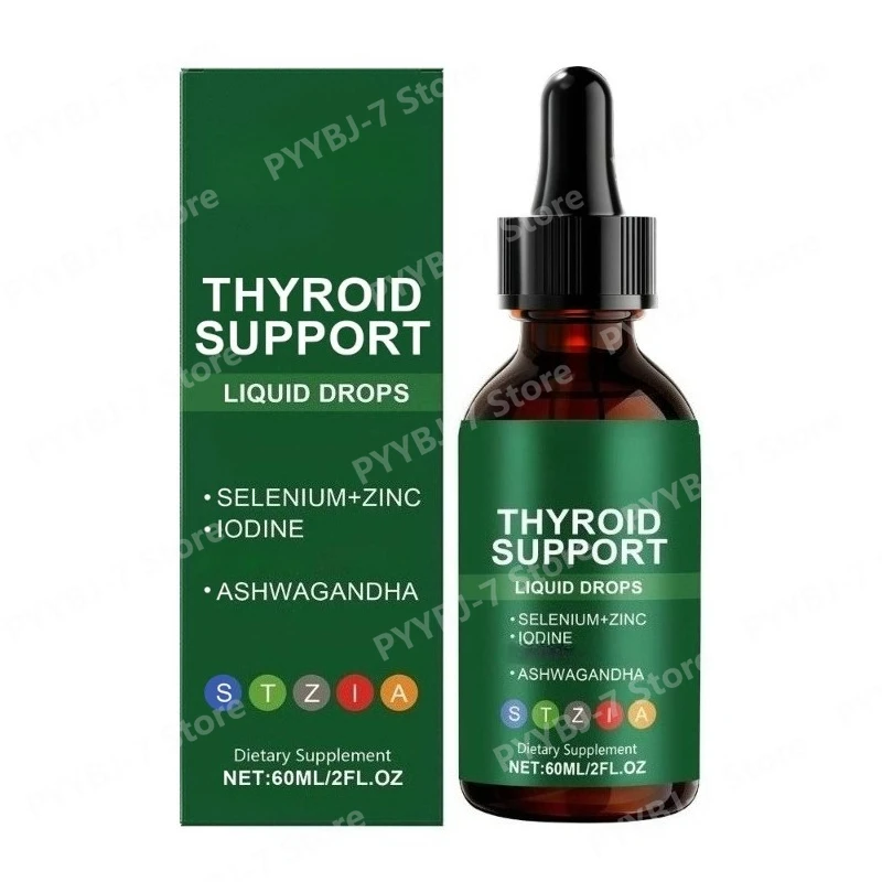 Thyroid Support Liquid Drops for Adults 25+ with Iodine Selenium Zinc for Energy & Metabolism Support Dietary Supplement 60ml
Thyroid Support Liquid Drops for Adults 25+ with Iodine Selenium Zinc for Energy & Metabolism Support Dietary Supplement 60ml