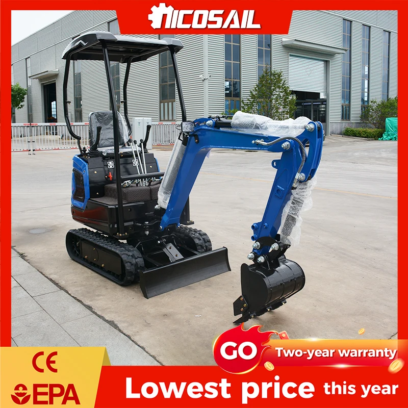 Nicosail 1.2 Ton Mini Excavator 1200kg Small Digger Compact Excavator for Farm Garden Municipal Construction Customized Factory
Nicosail 1.2 Ton Mini Excavator 1200kg Small Digger Compact Excavator for Farm Garden Municipal Construction Customized Factory