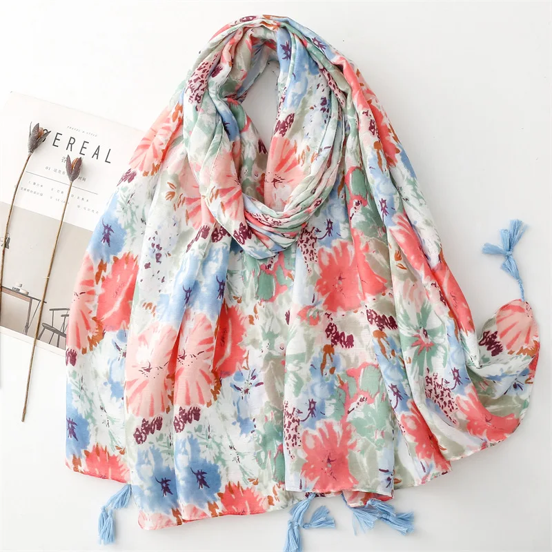 2025 New Fashion Cotton Big Flower Print Tassel Scarf Shawls Long Women Floral Pattern Scarves Hijab Wrap Wholesale 10pcs/LOT
2025 New Fashion Cotton Big Flower Print Tassel Scarf Shawls Long Women Floral Pattern Scarves Hijab Wrap Wholesale 10pcs/LOT