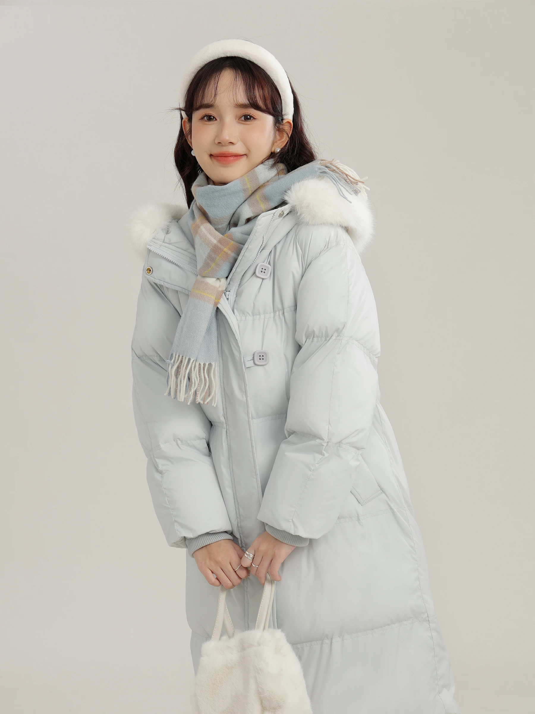 Lingjiu 2023 Winter Thiened Sweet Sle Du down Jaet Women's Long Coat Loose Fit Memory Fabric Hooded Zipper Closure
Lingjiu 2023 Winter Thiened Sweet Sle Du down Jaet Women's Long Coat Loose Fit Memory Fabric Hooded Zipper Closure