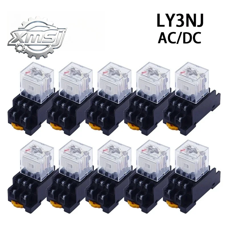 Relé intermedio Micro electromagnético LY3NJ HH63P, 10 piezas, 10A, ACDC12V24V, AC110V, 220V, 380V, con base de enchufe de 11 Pi
Relé intermedio Micro electromagnético LY3NJ HH63P, 10 piezas, 10A, ACDC12V24V, AC110V, 220V, 380V, con base de enchufe de 11 Pi