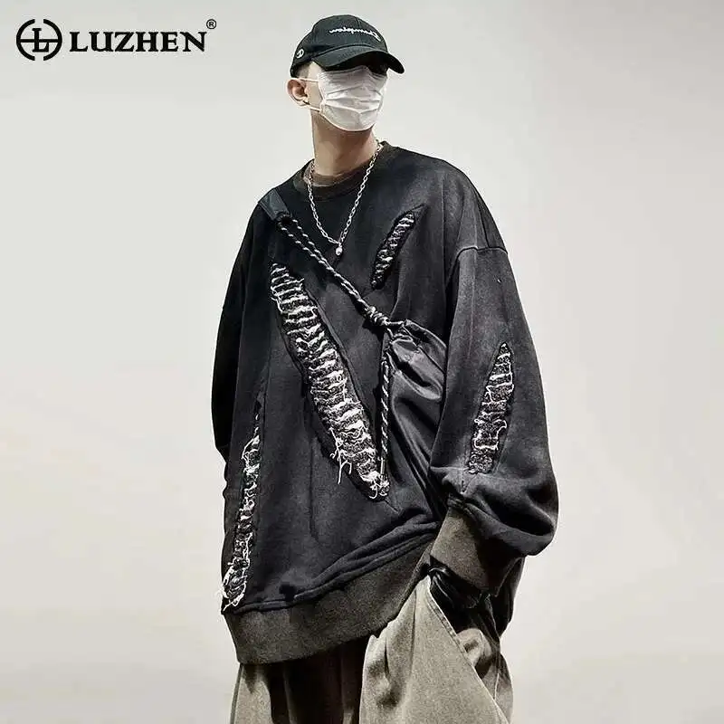 LUZHEN 2025 New Original Wornout Broken Hole Tie-dyed Design Loose Sweatshirt Men Fashion Streetwear Long Sleeve T-shirts LZ8493
LUZHEN 2025 New Original Wornout Broken Hole Tie-dyed Design Loose Sweatshirt Men Fashion Streetwear Long Sleeve T-shirts LZ8493