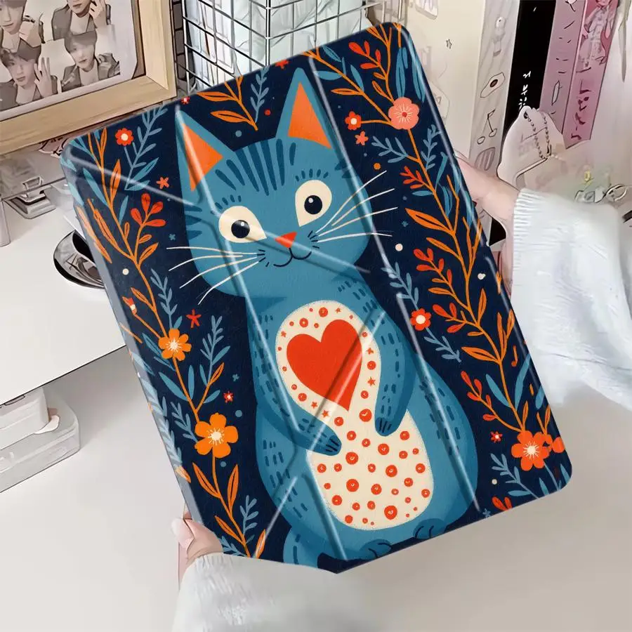 Чехол-подставка с мультяшным котом для планшетов iPad Mini 6 7 Pro 2025 Air 4 5 M3 M2 1 2 M4 11 дюймов Pro 11-го 10-го 9-го 8-го 7-го поколений
Чехол-подставка с мультяшным котом для планшетов iPad Mini 6 7 Pro 2025 Air 4 5 M3 M2 1 2 M4 11 дюймов Pro 11-го 10-го 9-го 8-го 7-го поколений