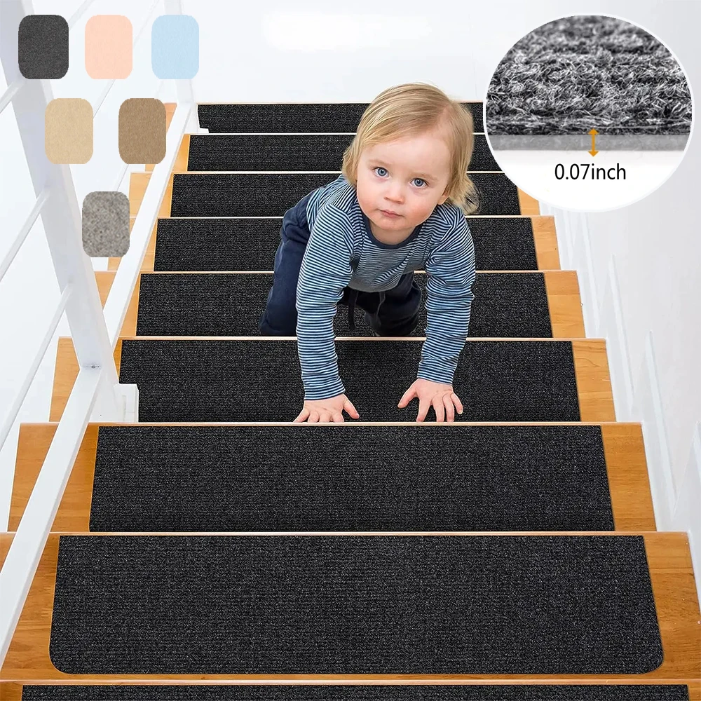 Non Slip Stair Treads Carpet Stepping Mat Self-Adhesive Stair Treads for Wooden Steps Soft Rug Decoration Carpet for Kids Dogs
Non Slip Stair Treads Carpet Stepping Mat Self-Adhesive Stair Treads for Wooden Steps Soft Rug Decoration Carpet for Kids Dogs