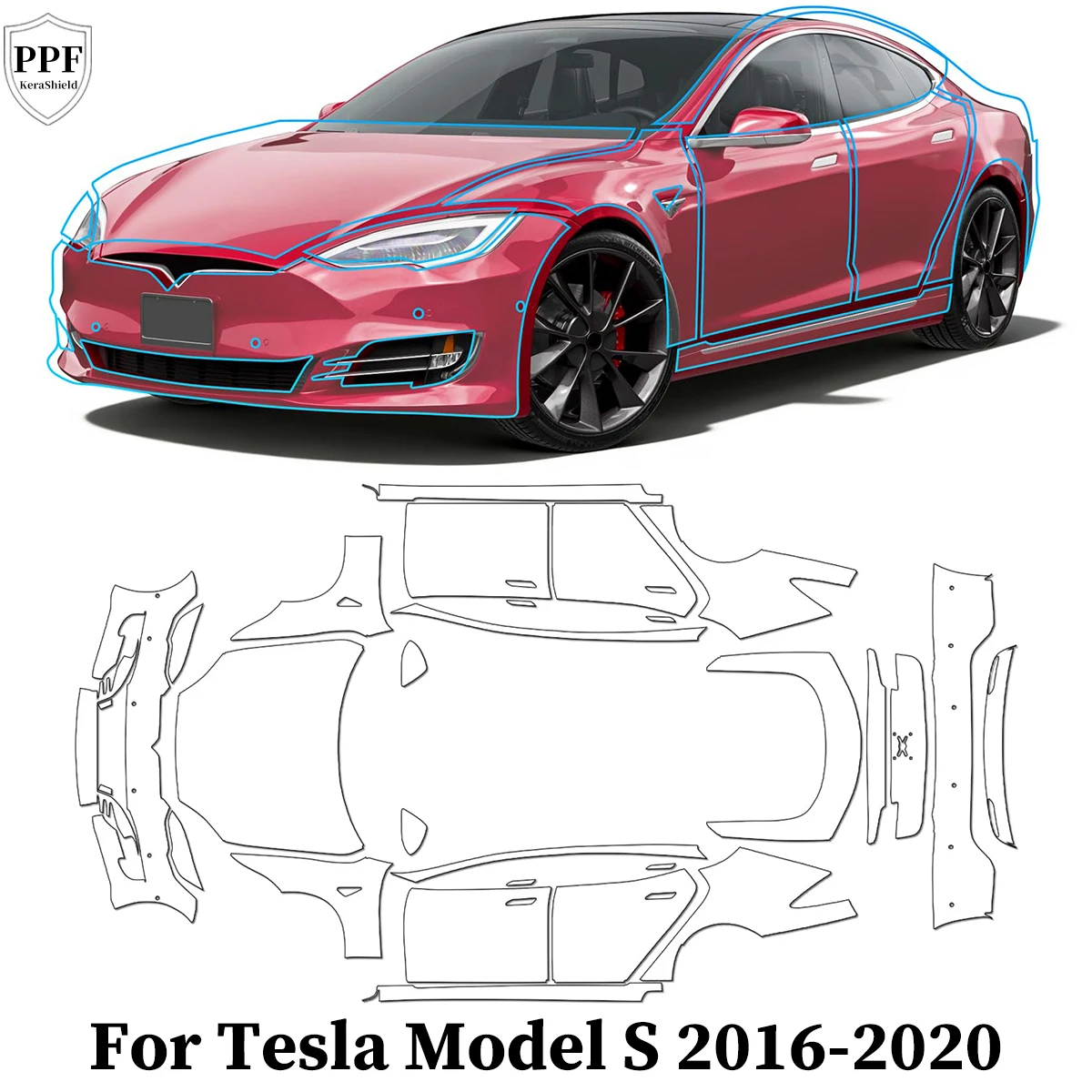 TPU Paint Protection Film Pre-cut Clear PPF For Tesla Model S 2016-2020 Car Body Anti-Scratch Invisible Self-adhesive Repairable
TPU Paint Protection Film Pre-cut Clear PPF For Tesla Model S 2016-2020 Car Body Anti-Scratch Invisible Self-adhesive Repairable