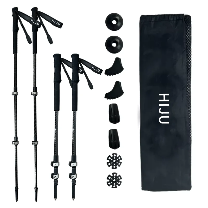 3-section EVA Handle 3K Carbon Fiber Retractable Telescopic Poles Trekking Nordic Walking Pole
3-section EVA Handle 3K Carbon Fiber Retractable Telescopic Poles Trekking Nordic Walking Pole