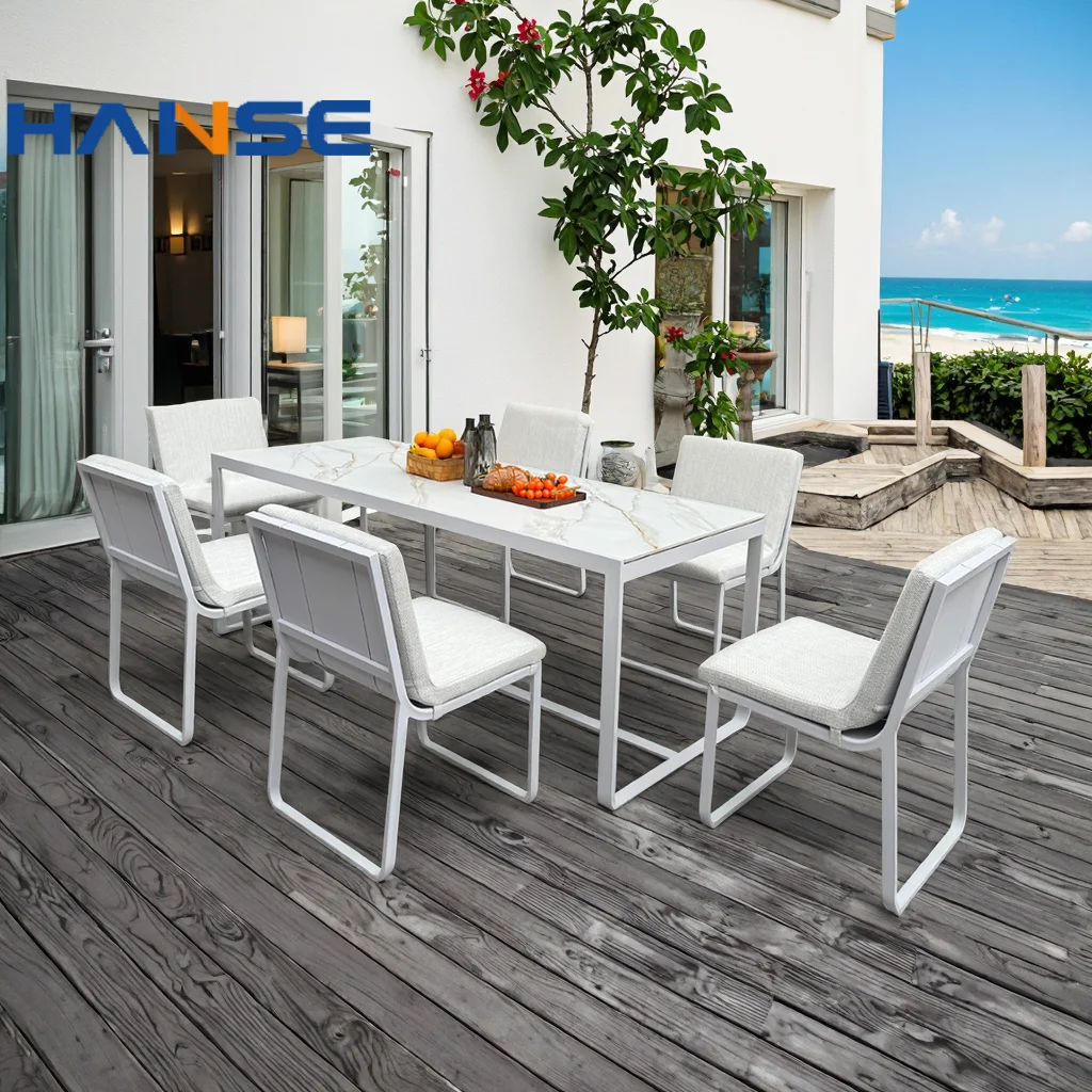 Modern 6-Seater Rattan Eco-friendly Weather Resistant Garden Furniture Set Dining Table For Hotel Restaurant Park Living Room
Modern 6-Seater Rattan Eco-friendly Weather Resistant Garden Furniture Set Dining Table For Hotel Restaurant Park Living Room