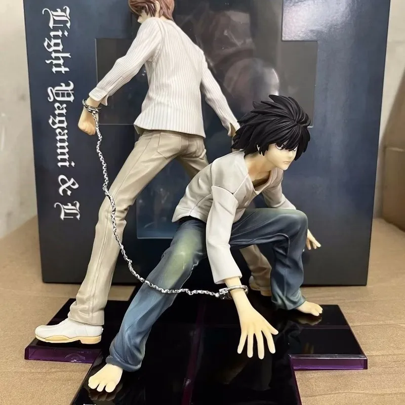 Death Note Light Yagami And L Action Figure Handcuffs Animation Anime Peripheral Model Car Host Machine Ornaments Birthday Gift
Death Note Light Yagami And L Action Figure Handcuffs Animation Anime Peripheral Model Car Host Machine Ornaments Birthday Gift