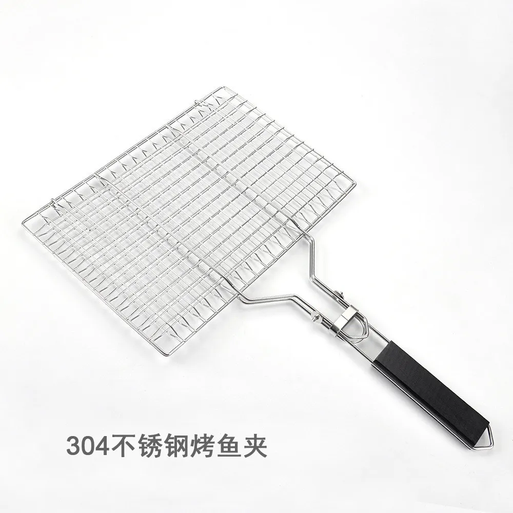 304 stainless steel grilled fish clip household barbecue net with handle grilled chicken rack beat stainless steel barbecue net
304 stainless steel grilled fish clip household barbecue net with handle grilled chicken rack beat stainless steel barbecue net