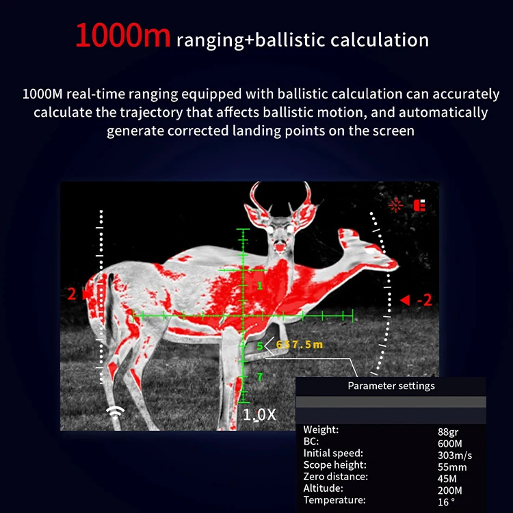 HENBAKER T723-RL Outdoor Thermal Monocular Digital Scope for Hunting Camera IP67 Waterproof
HENBAKER T723-RL Outdoor Thermal Monocular Digital Scope for Hunting Camera IP67 Waterproof