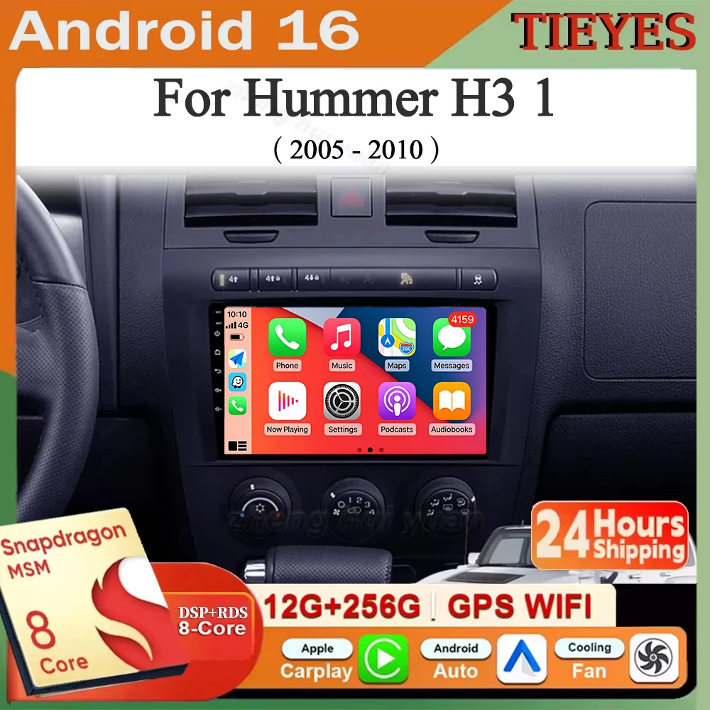 Android 16 Carplay&Auto Car Radio Navigation Multimedia Stereo Player QLED GPS For Hummer H3 1 2005 - 2010
Android 16 Carplay&Auto Car Radio Navigation Multimedia Stereo Player QLED GPS For Hummer H3 1 2005 - 2010