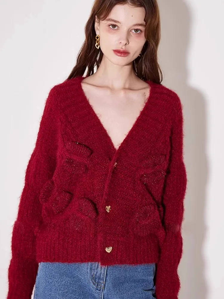 Вязаный кардиган Ele: женский, мягкий, уютный, на одной пуговице, зимний, модный, новогодний, красный, омолаживающий эффект, свитер-жакет
Вязаный кардиган Ele: женский, мягкий, уютный, на одной пуговице, зимний, модный, новогодний, красный, омолаживающий эффект, свитер-жакет