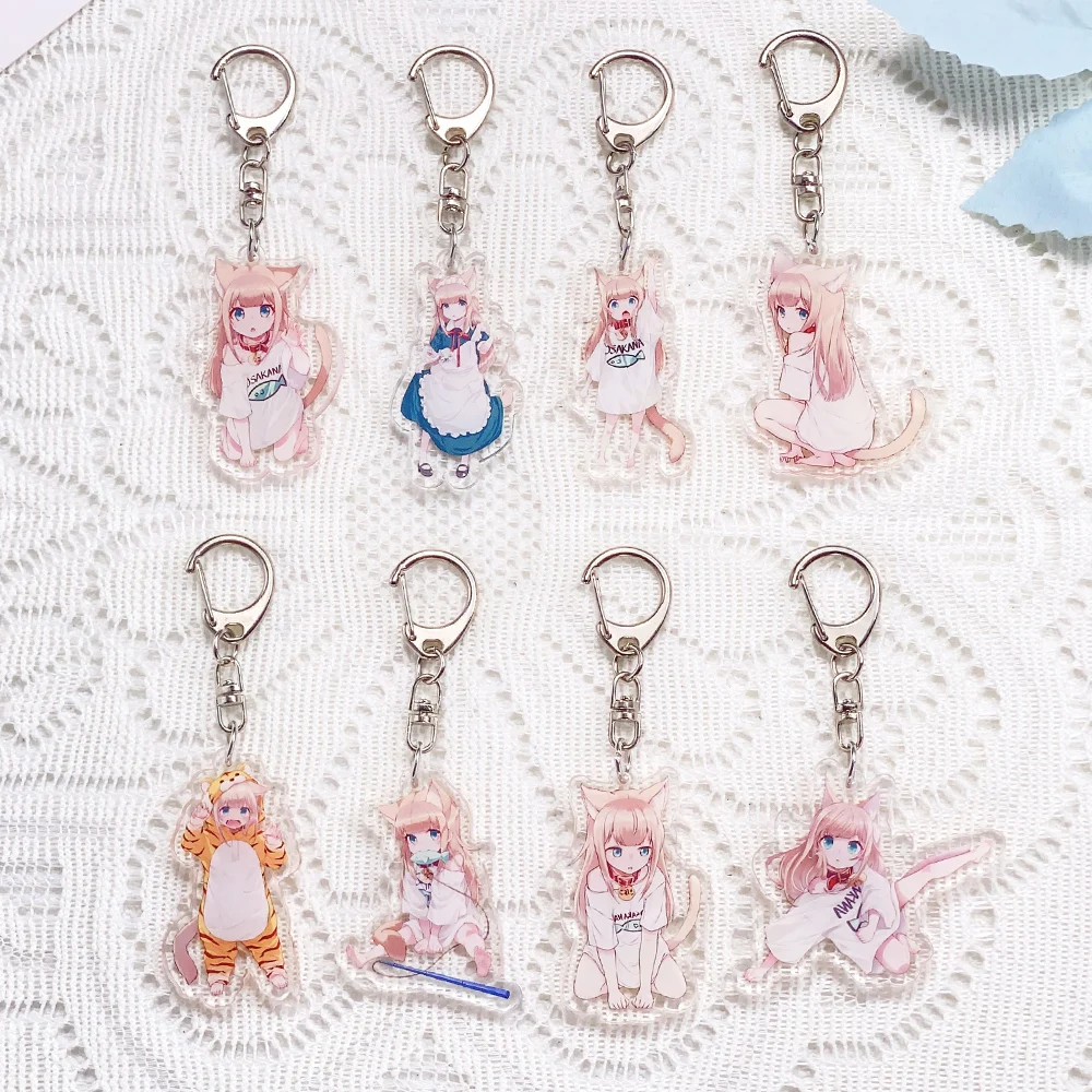 11Pcs Anime Kawaii Cat Ear Girl Kinako Keychain Acrylic Keyrings Bag Charms Cute Backpack Pendant Prop Decoration Friends Gifts
11Pcs Anime Kawaii Cat Ear Girl Kinako Keychain Acrylic Keyrings Bag Charms Cute Backpack Pendant Prop Decoration Friends Gifts