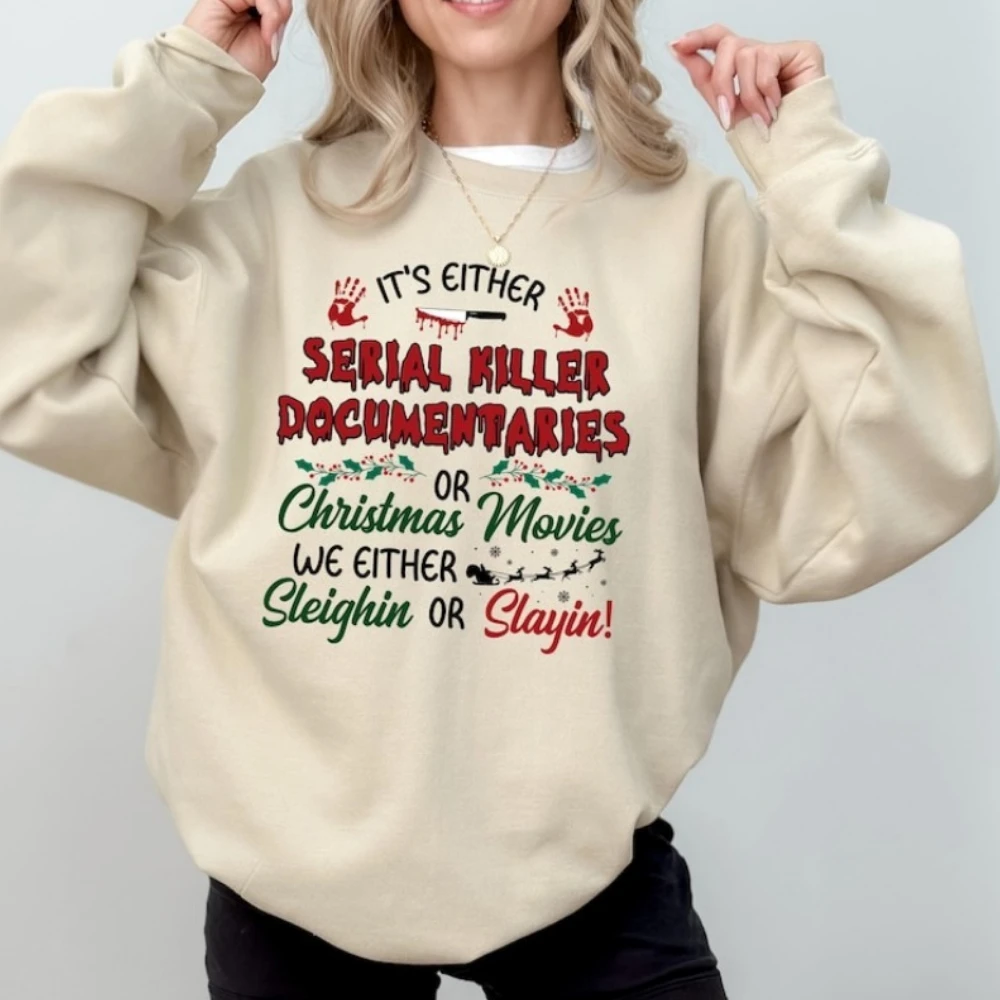Crime Documentaries Sweatshirt Horror Christmas Funny Christmas Hoodie Slaying or Sleighing Xmas Holiday Gift Sweatshirt Hoodie
Crime Documentaries Sweatshirt Horror Christmas Funny Christmas Hoodie Slaying or Sleighing Xmas Holiday Gift Sweatshirt Hoodie