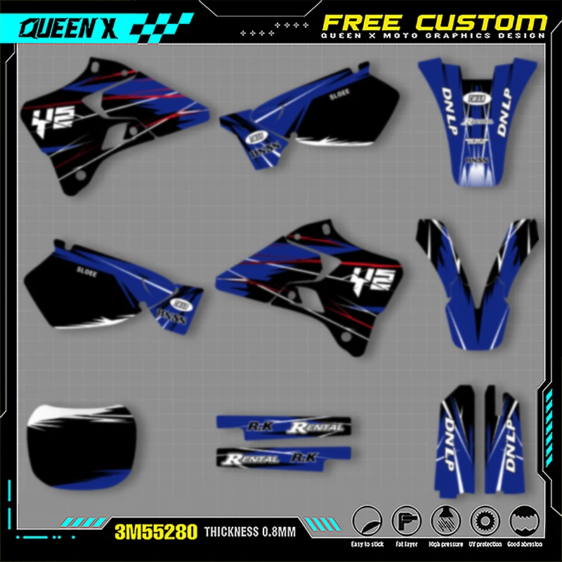 Мотоциклетные графические наклейки QUEEN X MOTO для YAMAHA YZ125 250 1996, 1997, 1998, 1999, 2000, 2001, наклейки на мотоцикл 009
Мотоциклетные графические наклейки QUEEN X MOTO для YAMAHA YZ125 250 1996, 1997, 1998, 1999, 2000, 2001, наклейки на мотоцикл 009